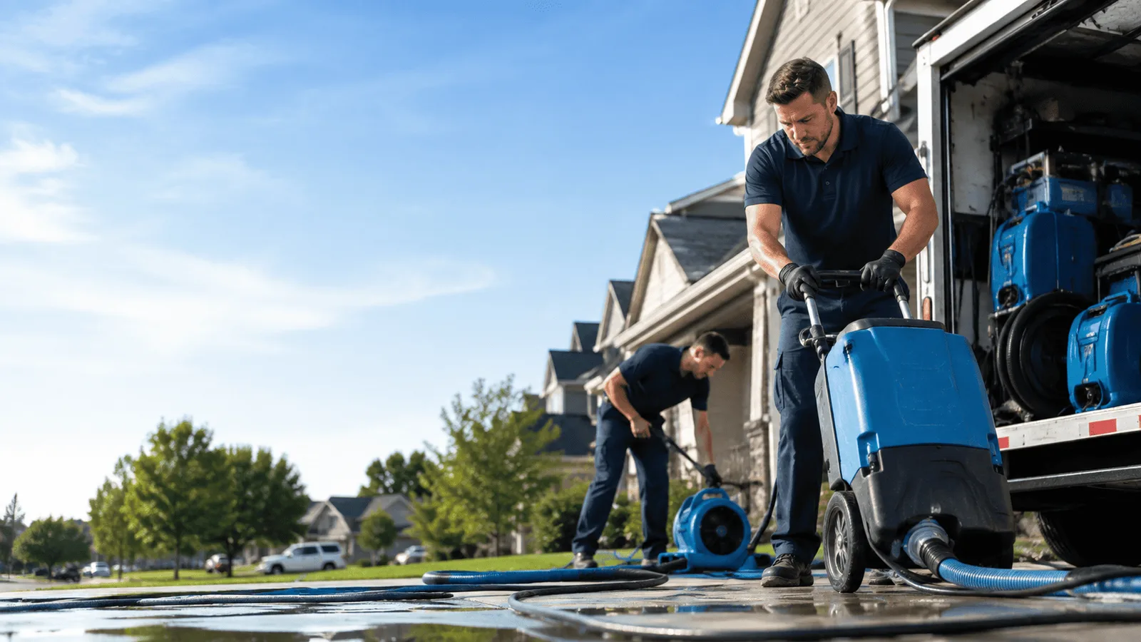 Dehumidification being performed in Saint Petersburg, PA